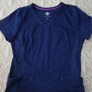 Healing Hands Purple Label Juliet Scrub Top-Navy Blue, Large